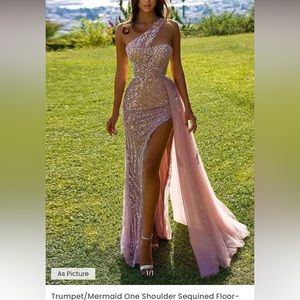 Pink party elegant dress size 4 brand new